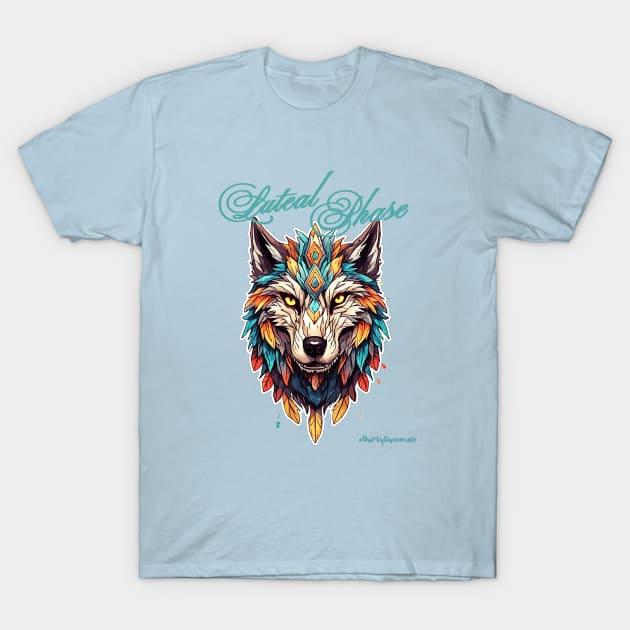 Luteal Phase Wolf | PMDD Awareness T-Shirt by QuirkyGuacamole